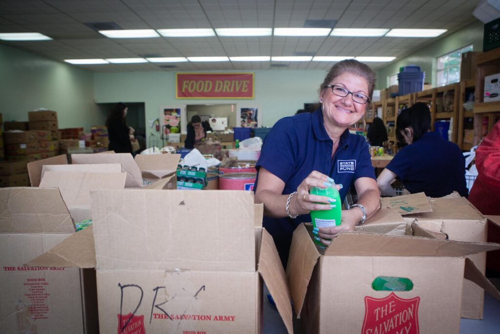 Gives Back to The Community with The Salvation Army
