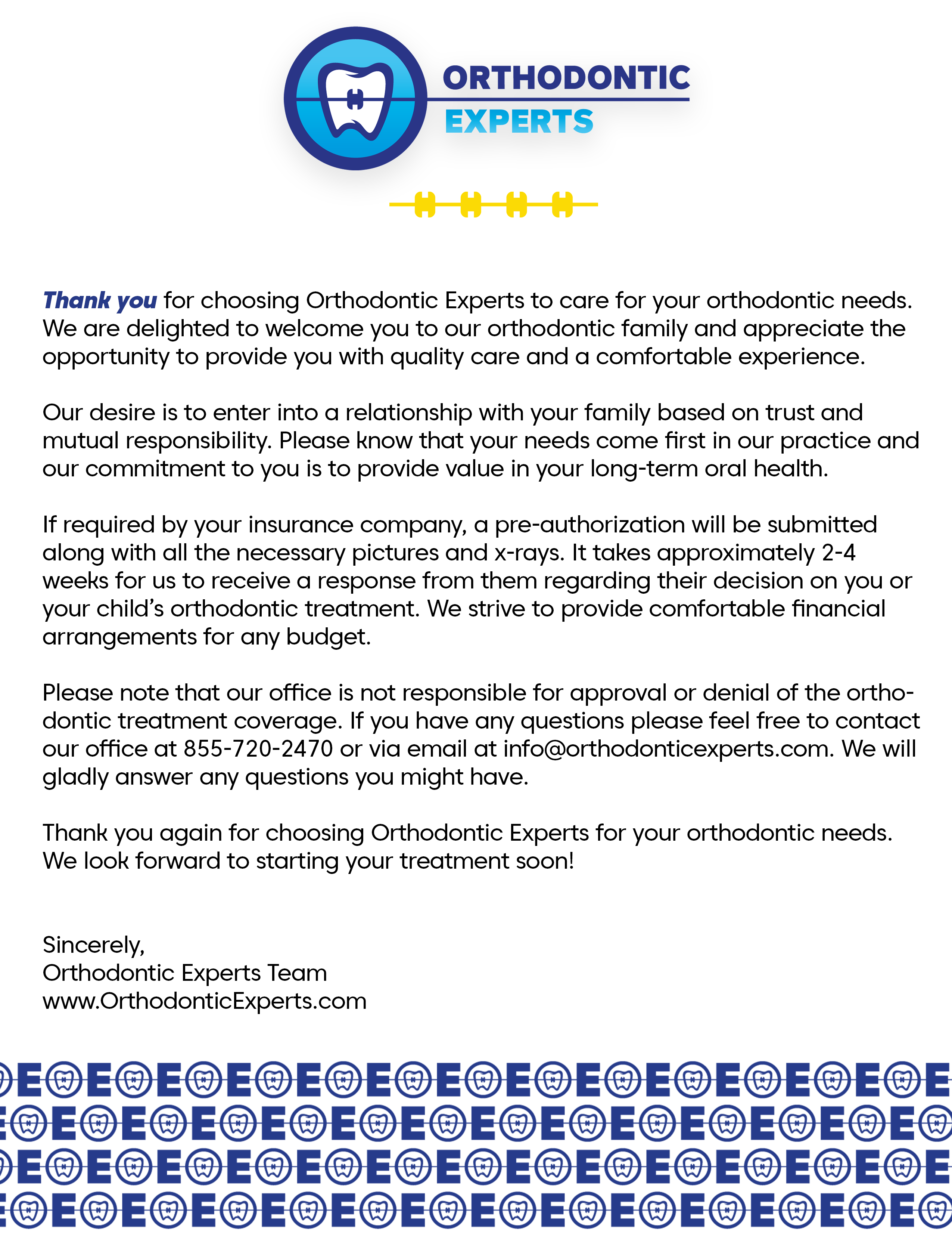 Medically Necessary Orthodontics Letter at Phyllis Sears blog