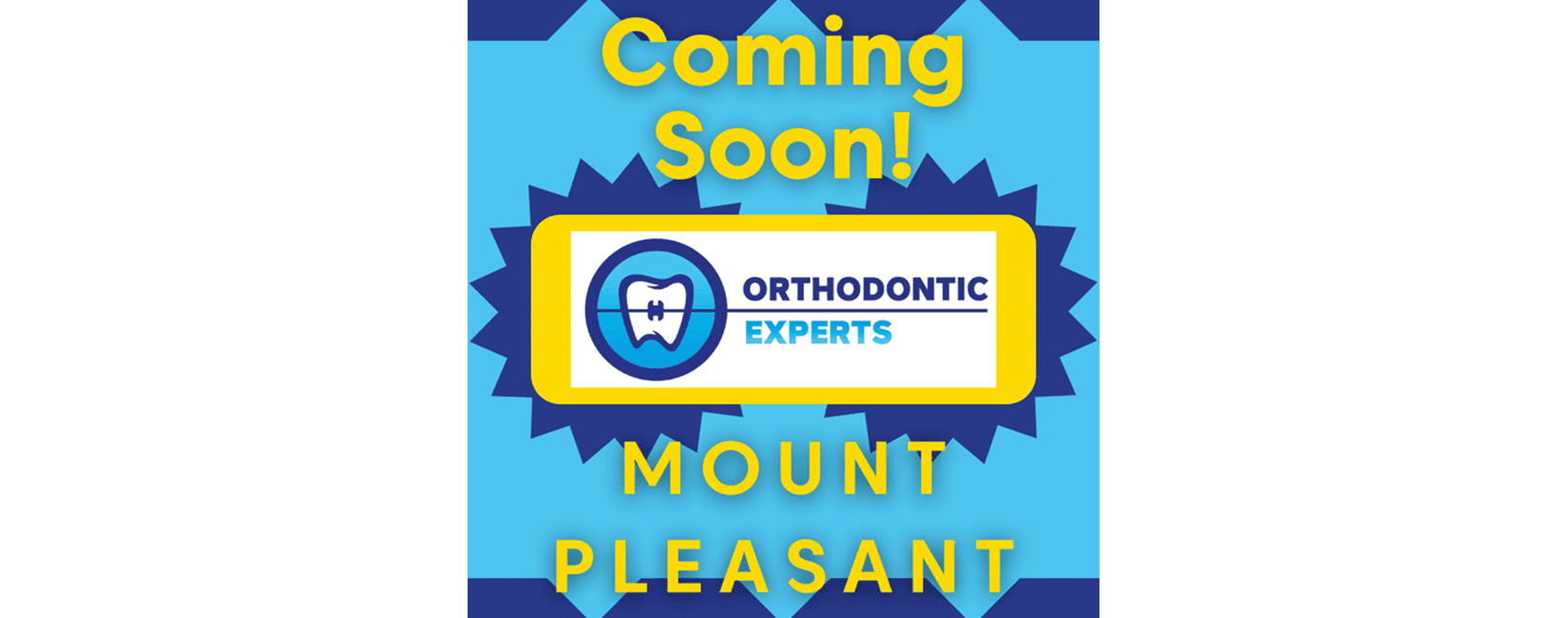 Mount please opening coming soon decorative post