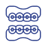 Icon to represent personalisation of braces colors