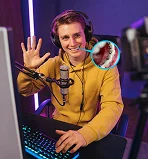 Boy wearing Gold Braces