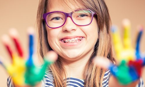Orthodontics+Smile+Kid Colorful smile